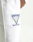 Casablanca Tennis Club Icon Pintuck Jogger Shorts White