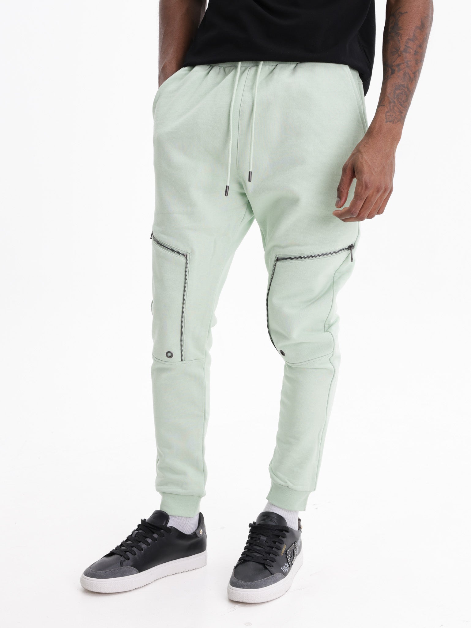Capone Sweatpants Zipped Mint