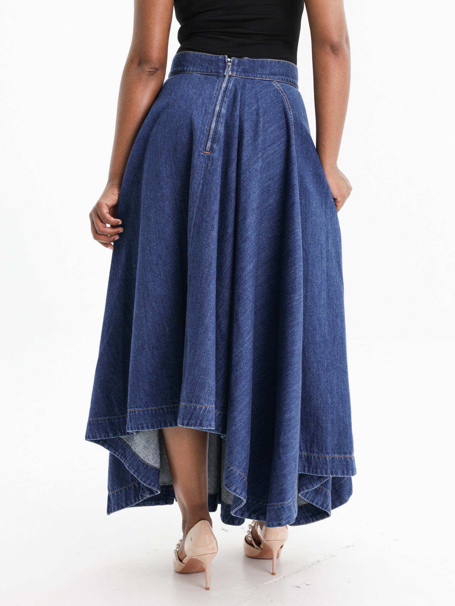 Givenchy Skirts Denim Ruffle Blue