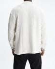 Les Deux Jersey Waffle Ls Football Ivory