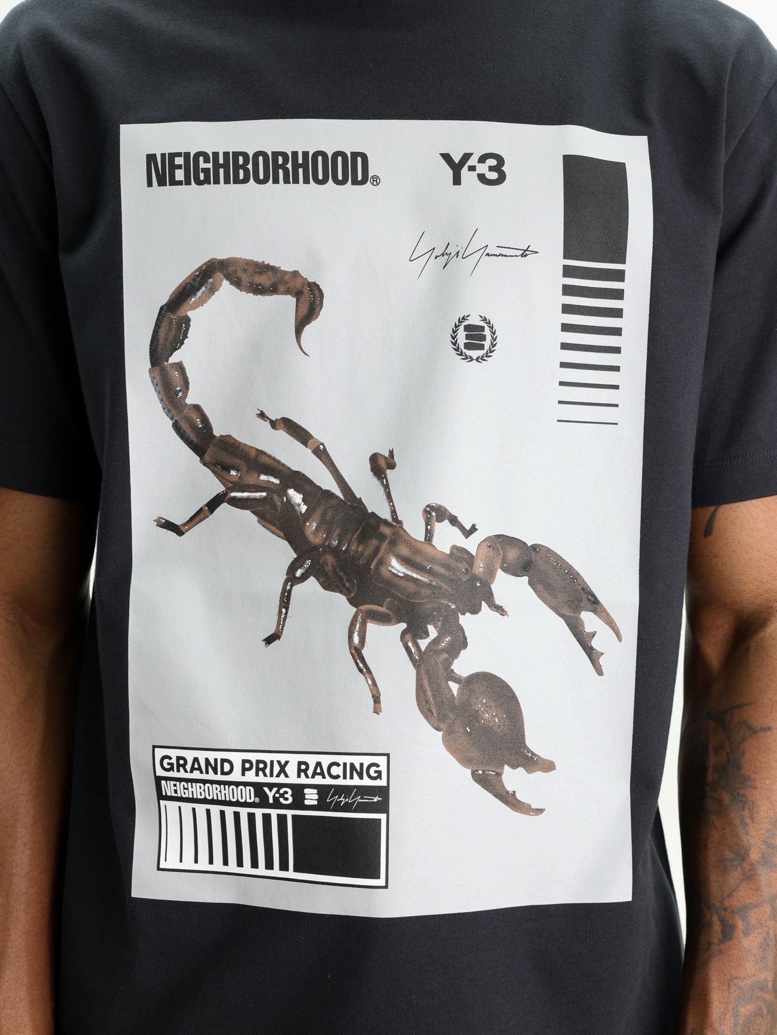 Y-3 T-Shirt NBHD GFX Scorpion Black - AL Capone Premium