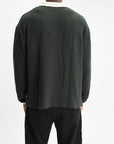 Les Deux Jersey Waffle Ls Football Rosin Green