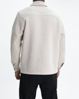 Les Deux Overshirt Twill Wool Ivory