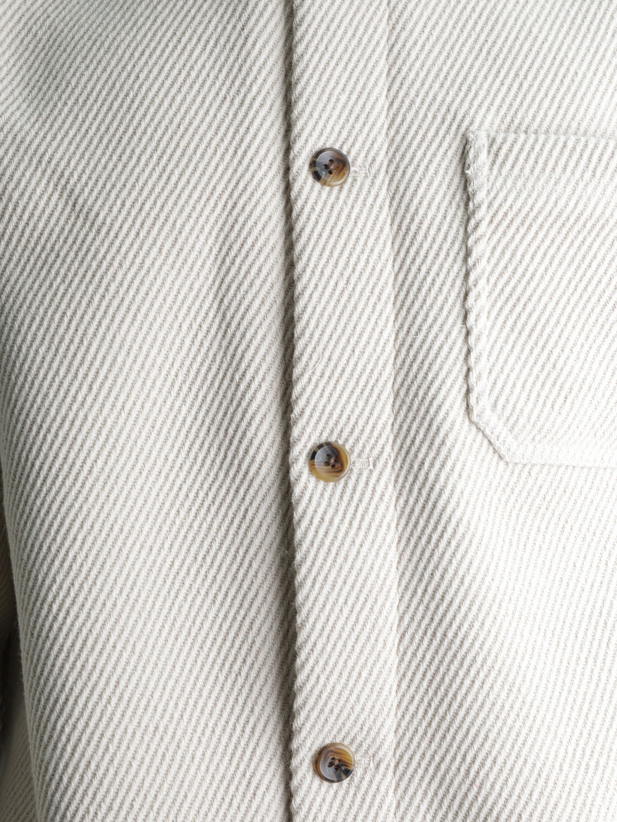 Les Deux Overshirt Twill Wool Ivory