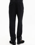 Comme Des Garcons Pants Studded Tapered Leg Black
