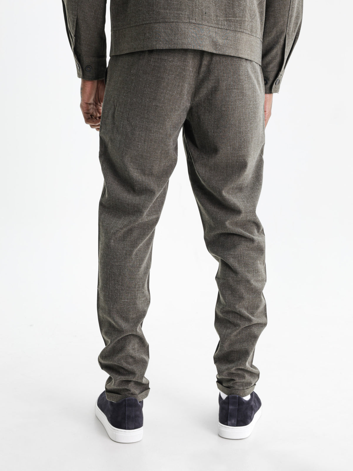 Les Deux Suit Pants Como Olive Night