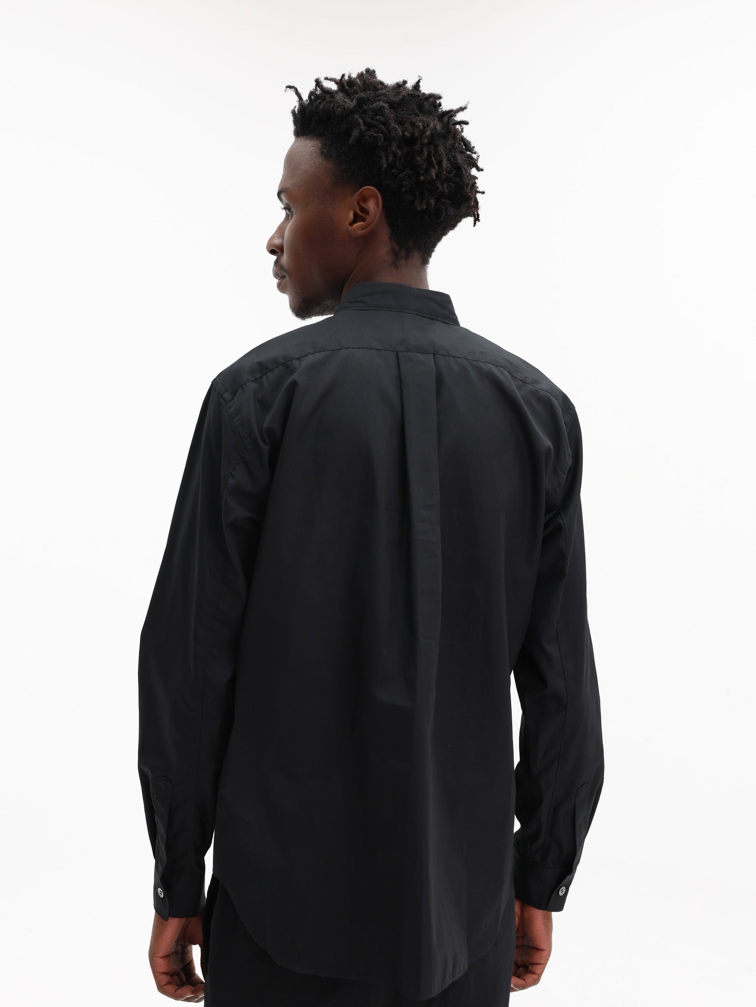 Comme Des Garcons Shirt Studded Button Up Black