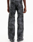 Comme Des Garcons Pants Side Full Zipped Button  Black-Grey