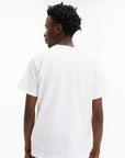 Comme Des Garcons T-Shirt Play Emblem Rhinestone Heart White