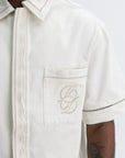 Drole Shirt Broderie D Miroir Coton Off White