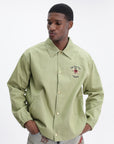 Drole Jacket Slogan Rose Olive