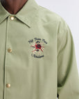 Drole Jacket Slogan Rose Olive