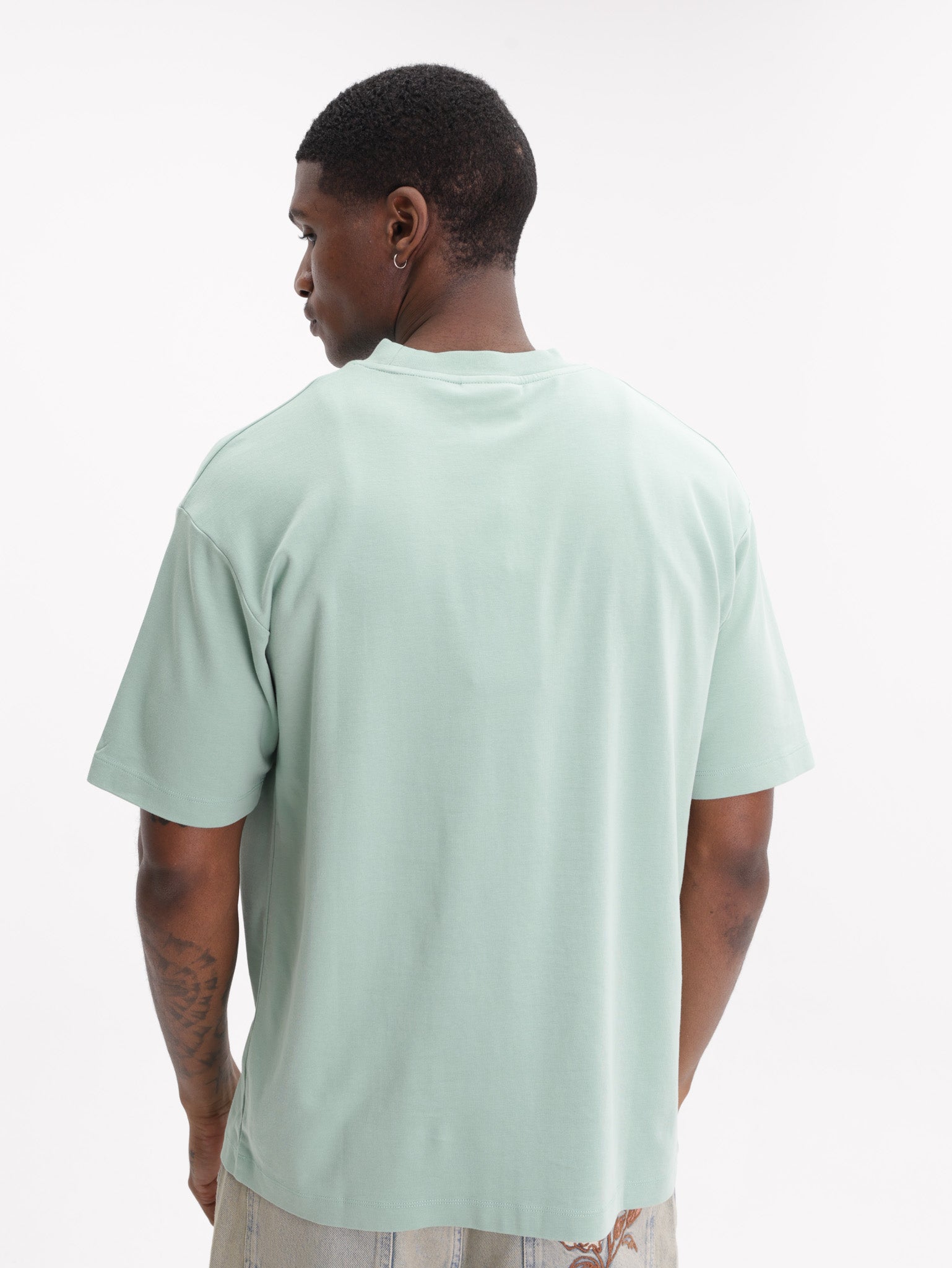 Drole T-Shirt Slogan Palmiers Water Green