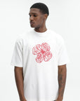 Drole T-Shirt Slogan Hibiscus Off White