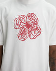 Drole T-Shirt Slogan Hibiscus Off White