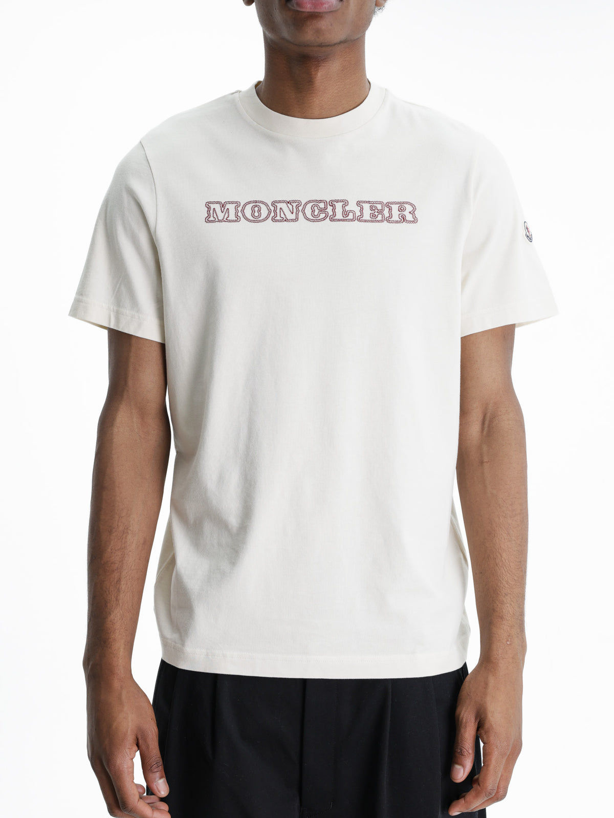 Moncler Ss T-Shirt Light Cream