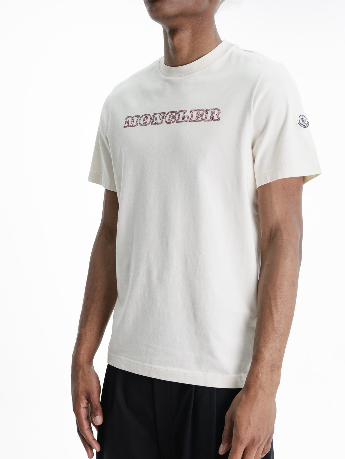Moncler Ss T-Shirt Light Cream