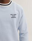 Drole Sweater Slogan Sport Light Blue