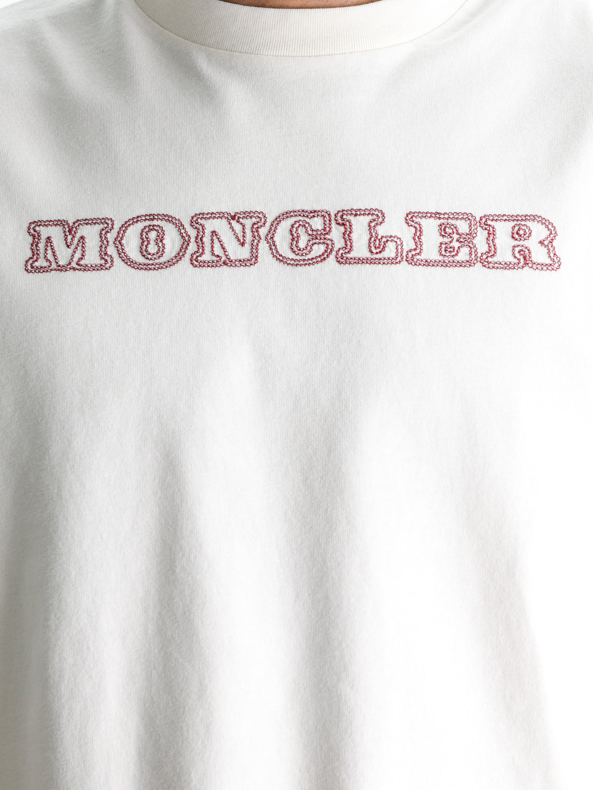 Moncler Ss T-Shirt Light Cream