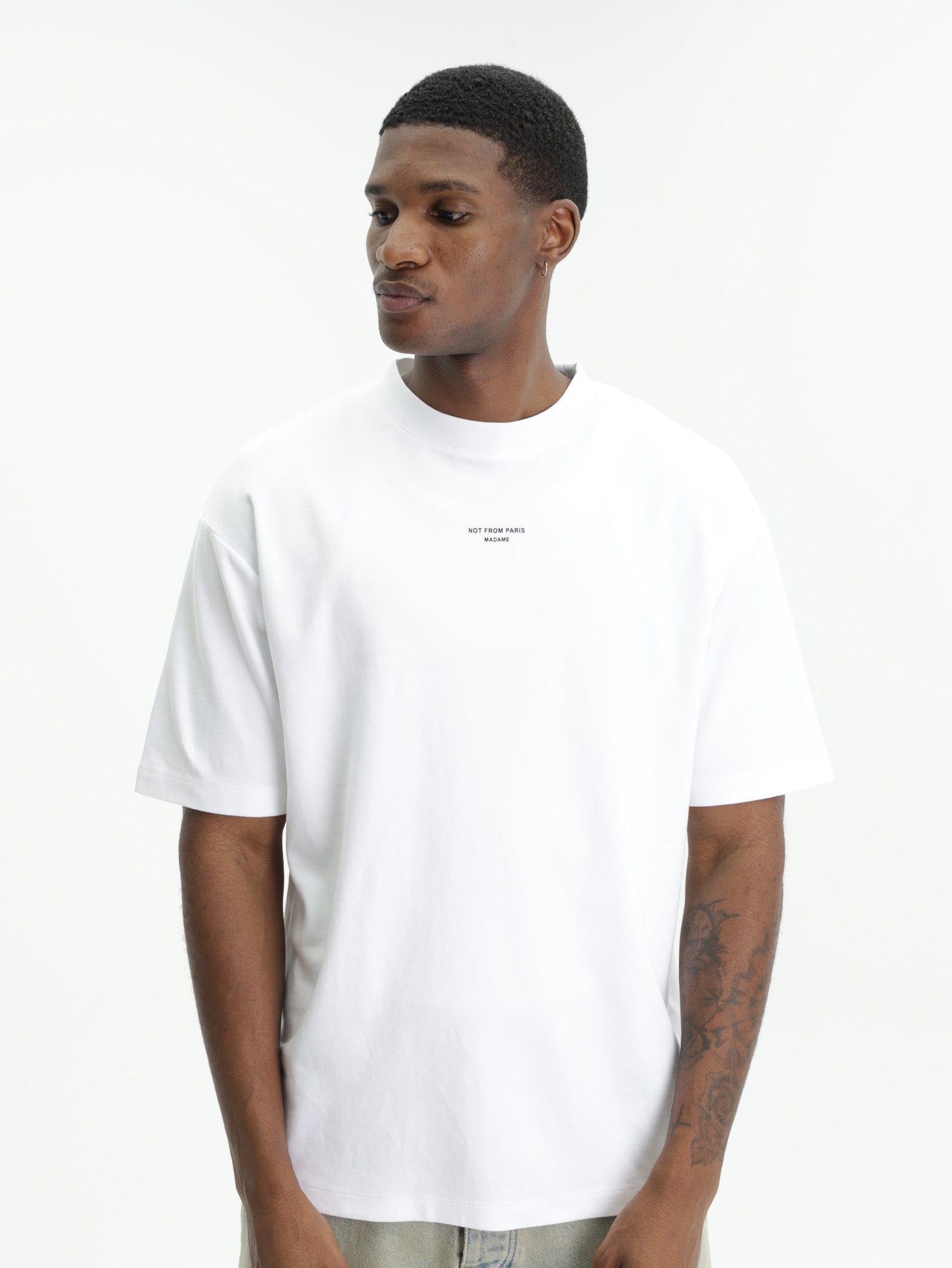 Drole T-Shirt Classic Slogan Optic White