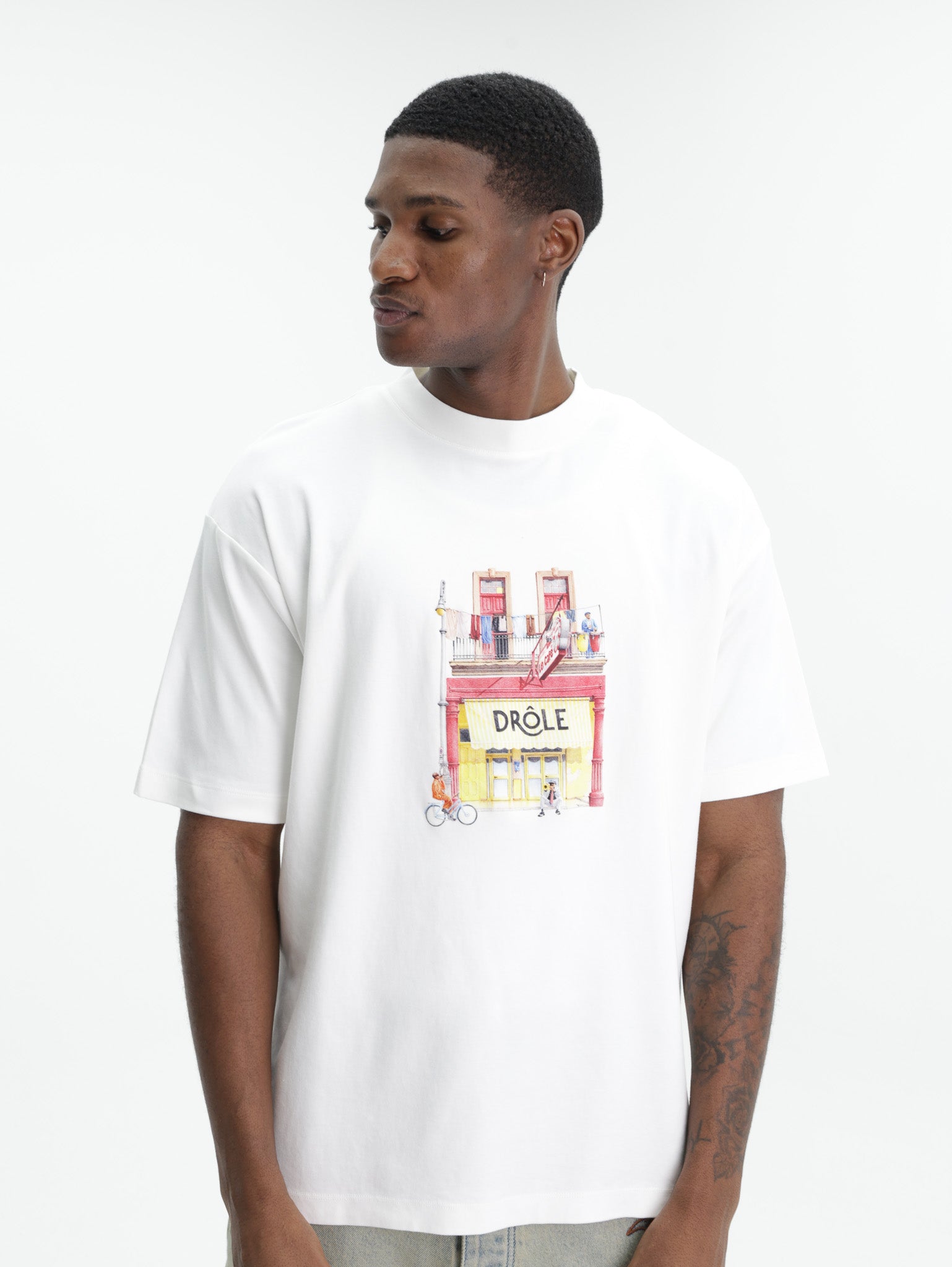 Drole T-Shirt Cafe Off White