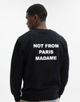 Drole Sweater Bold Slogan Black
