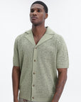 Drole Shirt Maille Dentelle Kaki