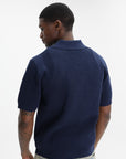 Drole Golfer Maille Monogramme Navy