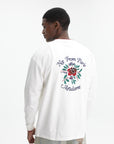 Drole Sweater Slogan Rose Off White