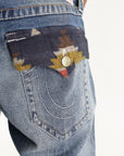 True Religion Jean Ricky Worn Rips Medium Wash