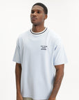 Drole T-Shirt Slogan Sport Light Blue