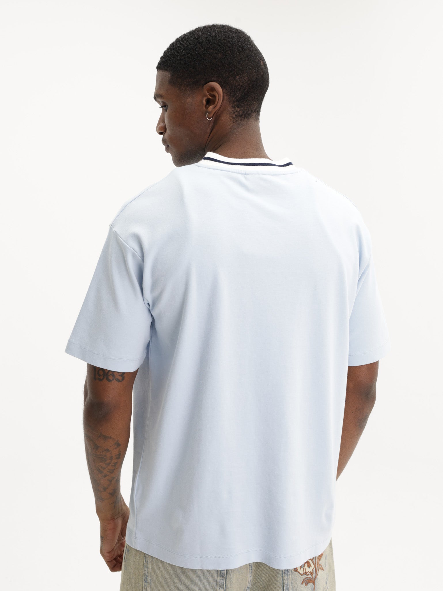 Drole T-Shirt Slogan Sport Light Blue