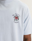Drole T-Shirt Slogan Rose Light Blue