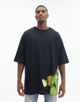Y-3 T-Shirt Bottom Brush Strokes Black