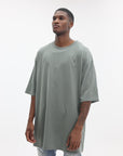 Y-3 T-Shirt Oversized Sleeve Logo Green