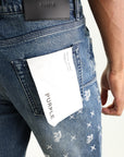 Purple Jeans Mono Bling Vintage Mid Indigo