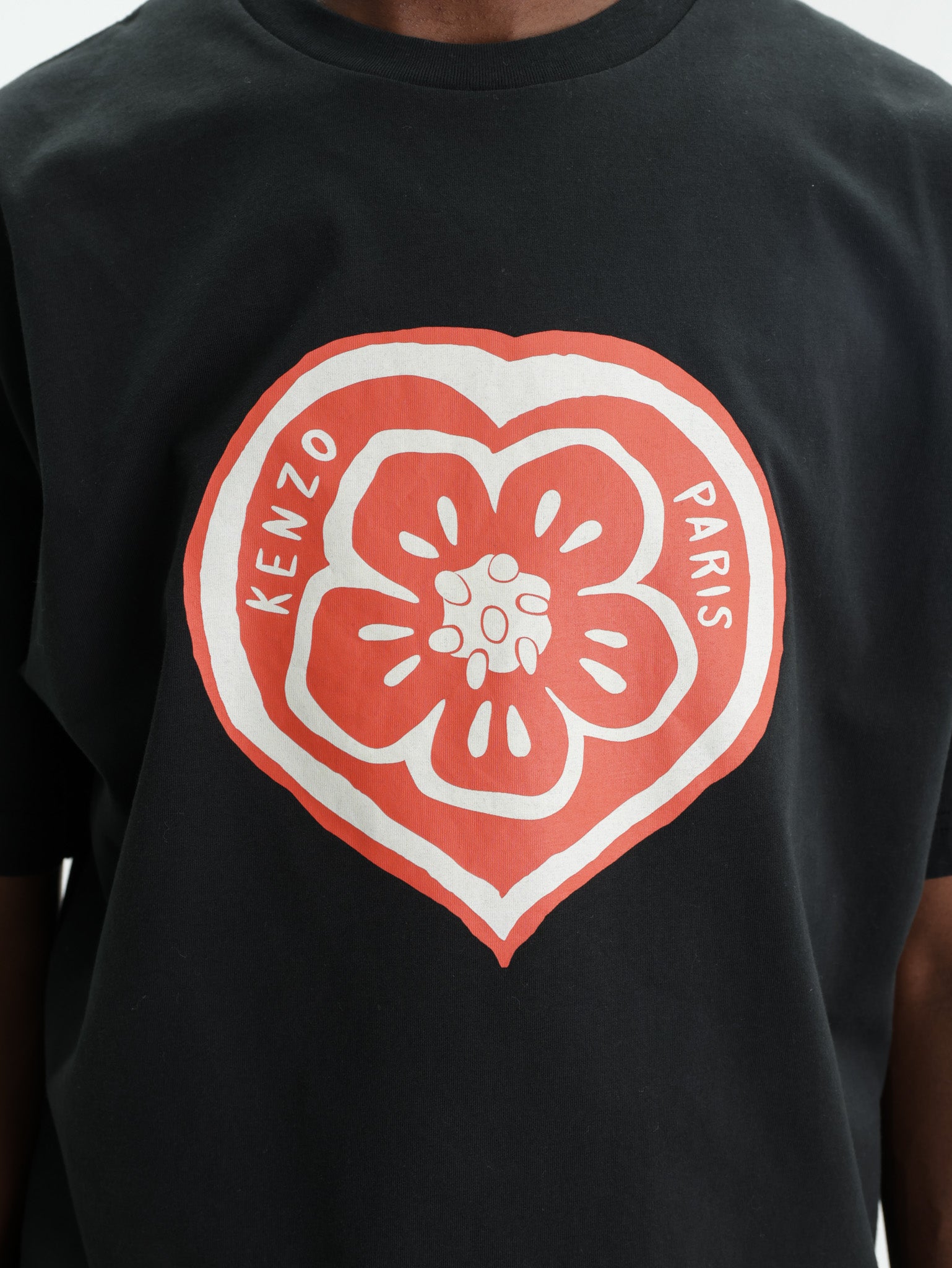 Kenzo T-Shirt Boke Heart Black - AL Capone Premium