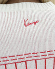 Kenzo Cardigan Off White-Red