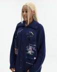 Kenzo Cardigan Cartoon Navy Blue
