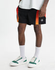 Casablanca Short Gradient Panel Jacquard Black/Red