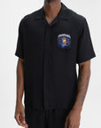 Casablanca Shirt Cuban Collar Ss Black
