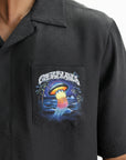 Casablanca Shirt Cuban Collar Ss Black