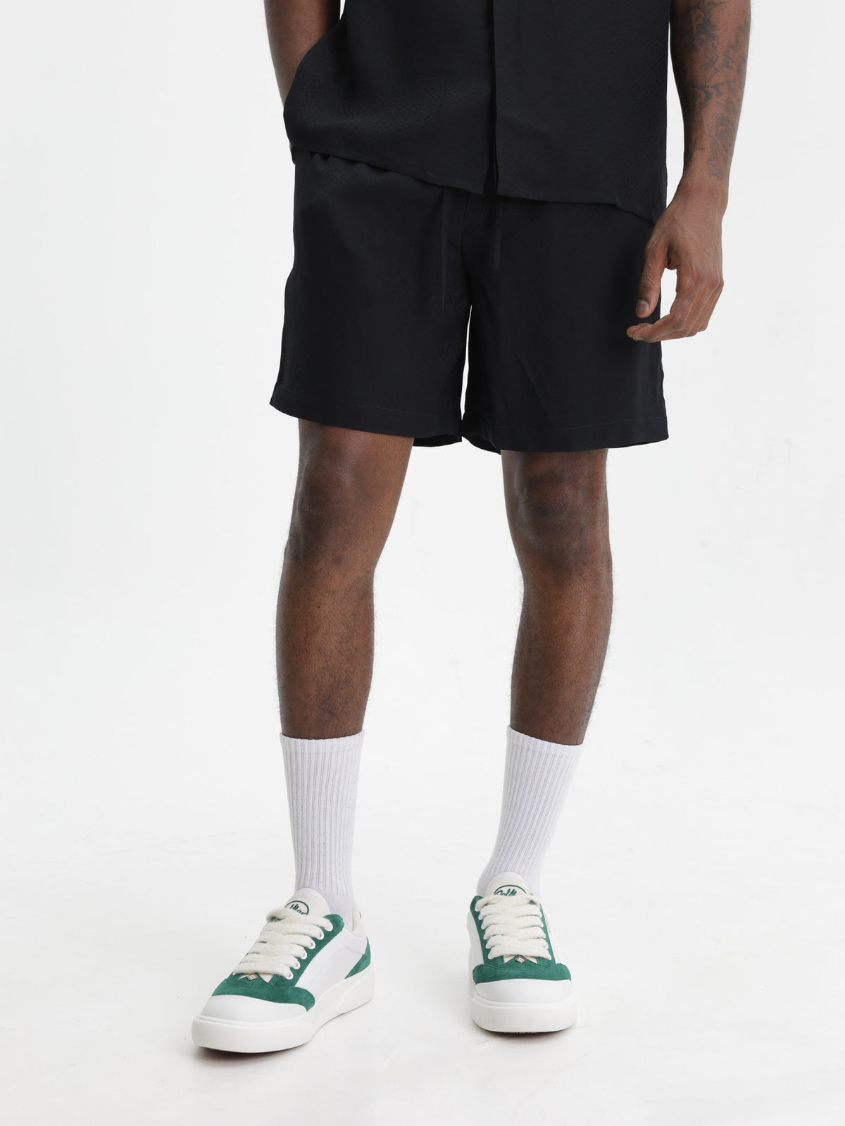 Casablanca Shorts Silk Black