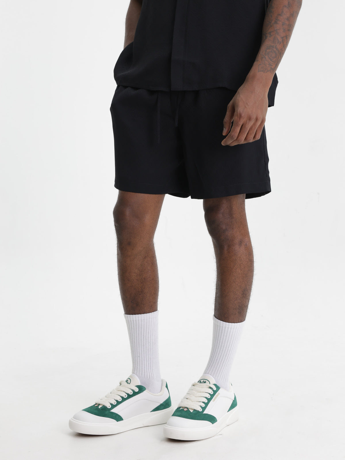 Casablanca Shorts Silk Black
