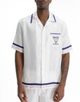 Casablanca Golfer Cuban Collar Ss White
