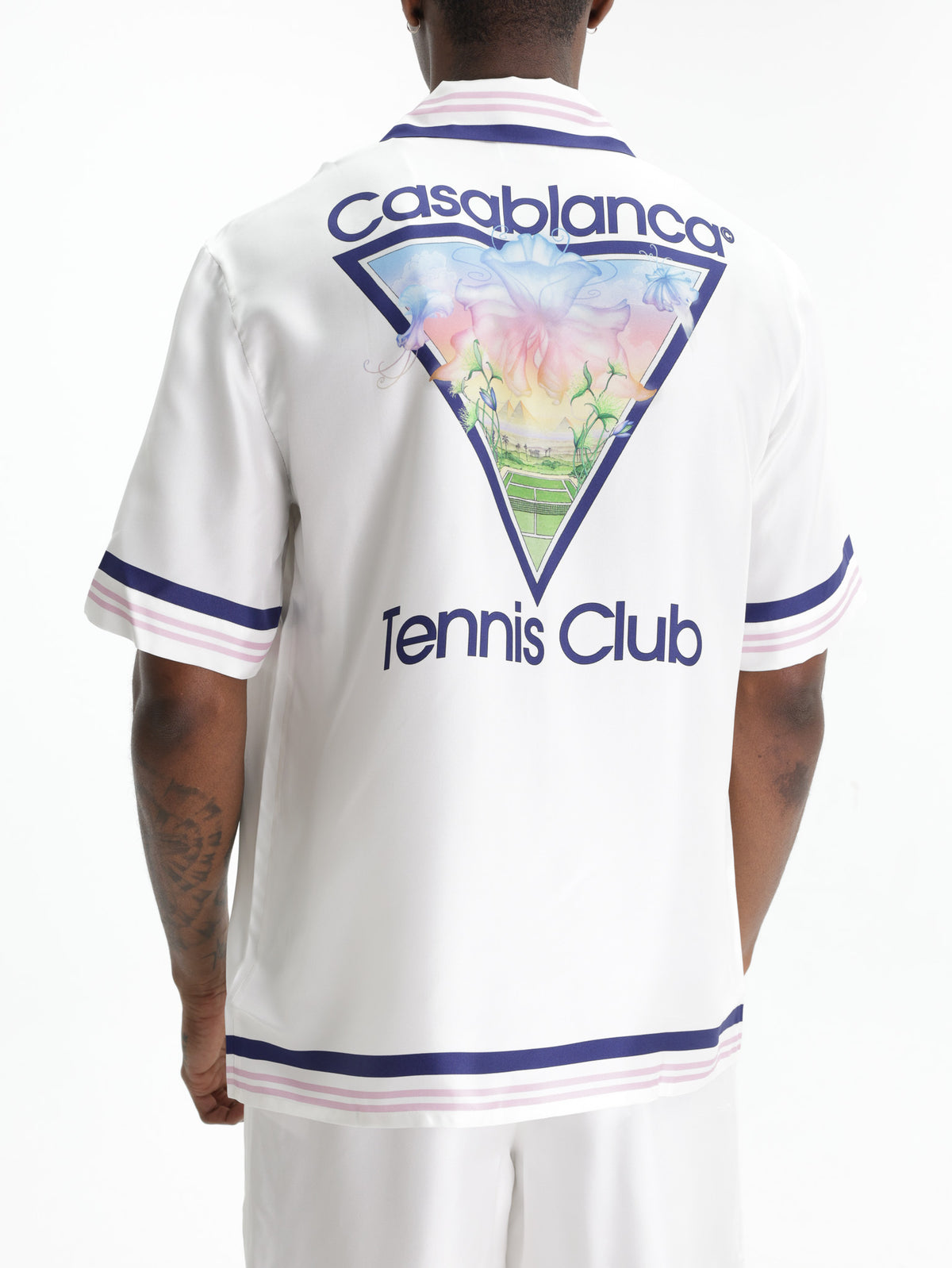 Casablanca Golfer Cuban Collar Ss White