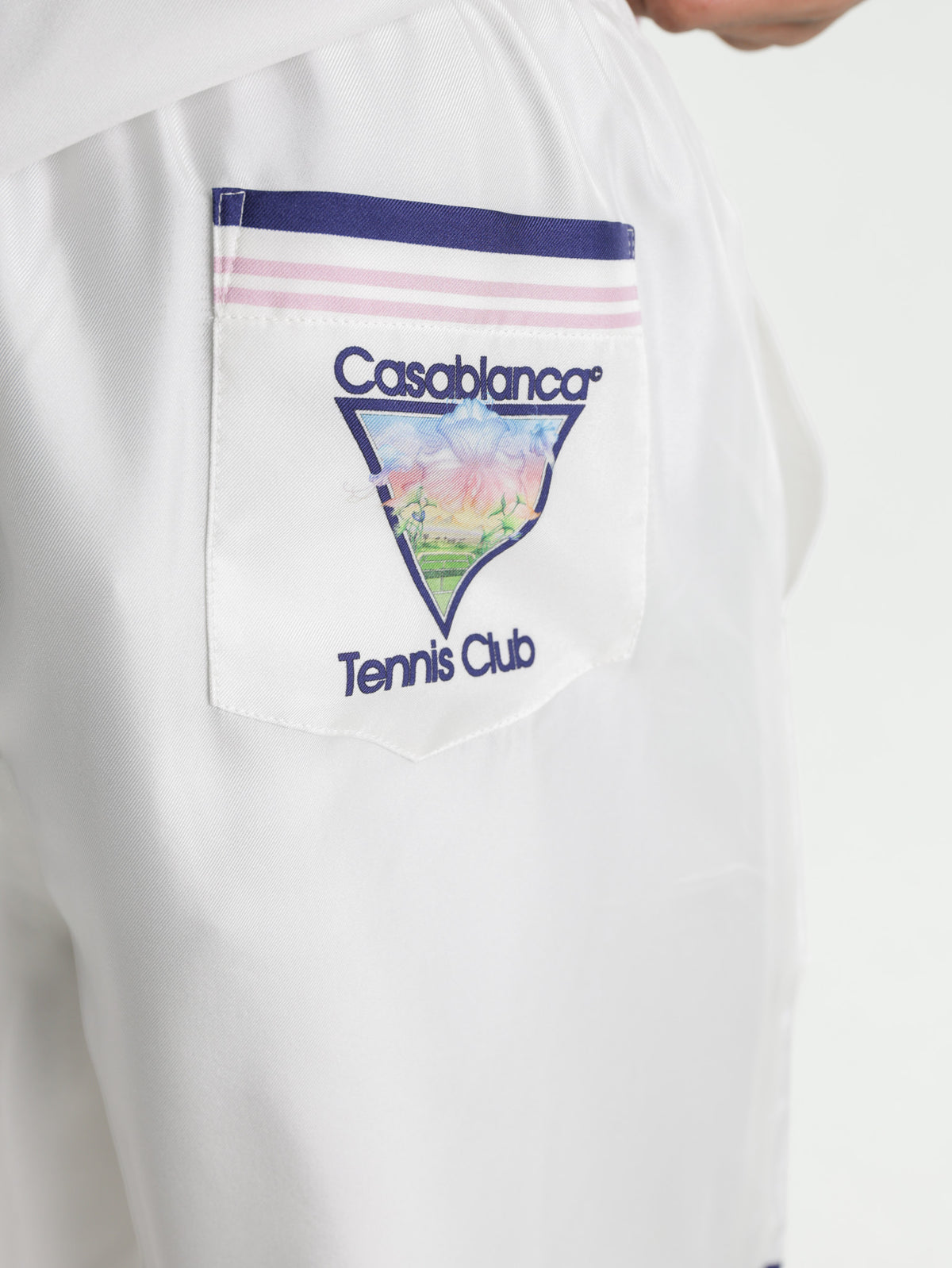Casablanca Shorts Silk White