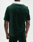 Casablanca Golfer Velour Stripe Green/Brown/Off-White