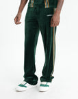 Casablanca Trackpant Velour Stripe Green/Brown/Off-White