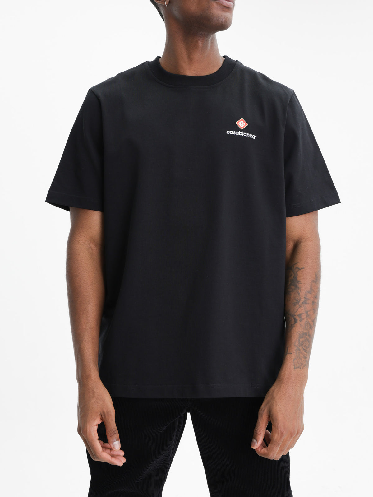 Casablanca Core Logo 3D Printed Classic T-Shirt Black